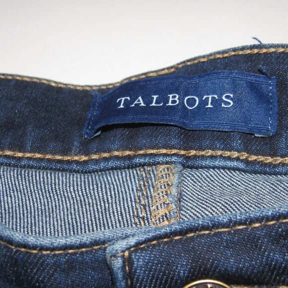 NWT TALBOTS Flawless Wide Leg Culotte Crop Jeans Size 12 - Picture 5 of 8